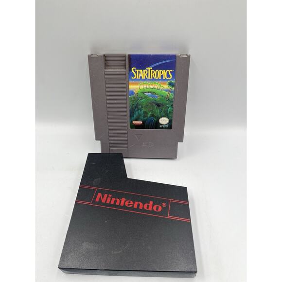 Star Tropics (Nintendo, NES, 1990) Authentic Cartridge - Tested With Cover - Picture 1 of 7